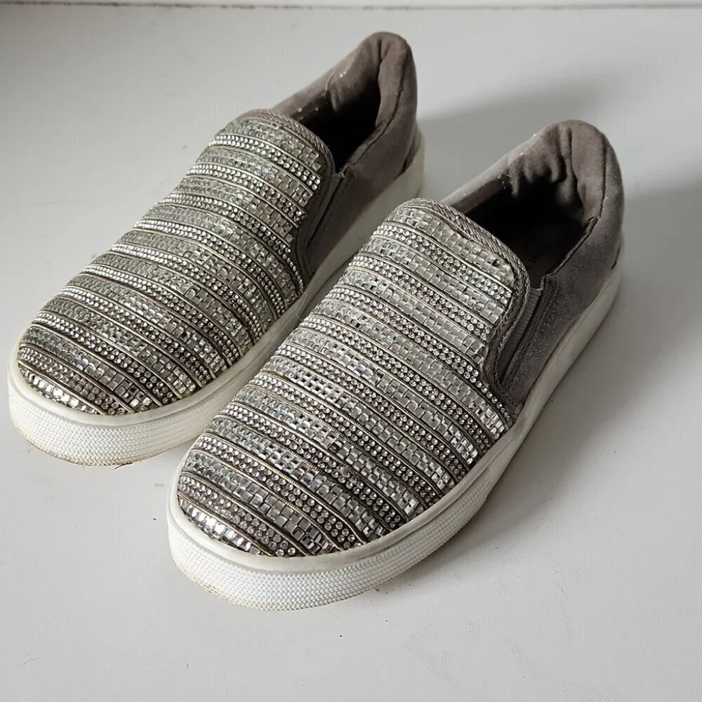 STUART WEITZMAN | Vance Glitz Sneakers Slipons Girls Sz 3